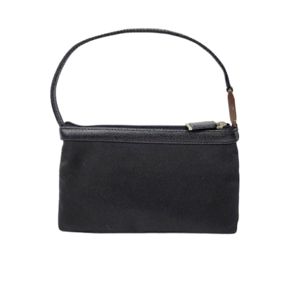 Hartmann Black Leather Strap Small Handbag Purse